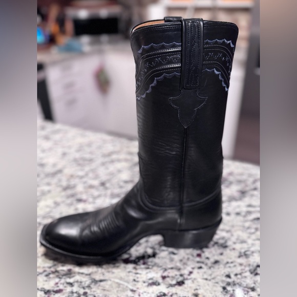 Lucchese Black Cowboy Boots